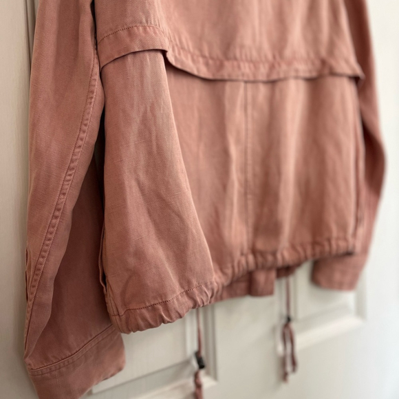 SOLD 💟 RAILS Collins Utility Linen Blend Jacket in Rose Dust Size Small - Picture 9 of 16